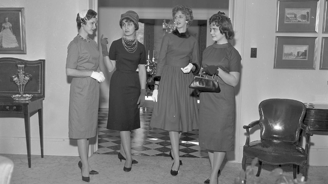 Jacksonville State College Annual Fashion Show participants, 7 December 1960